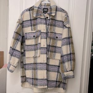 Zara Oversized Plaid Shacket